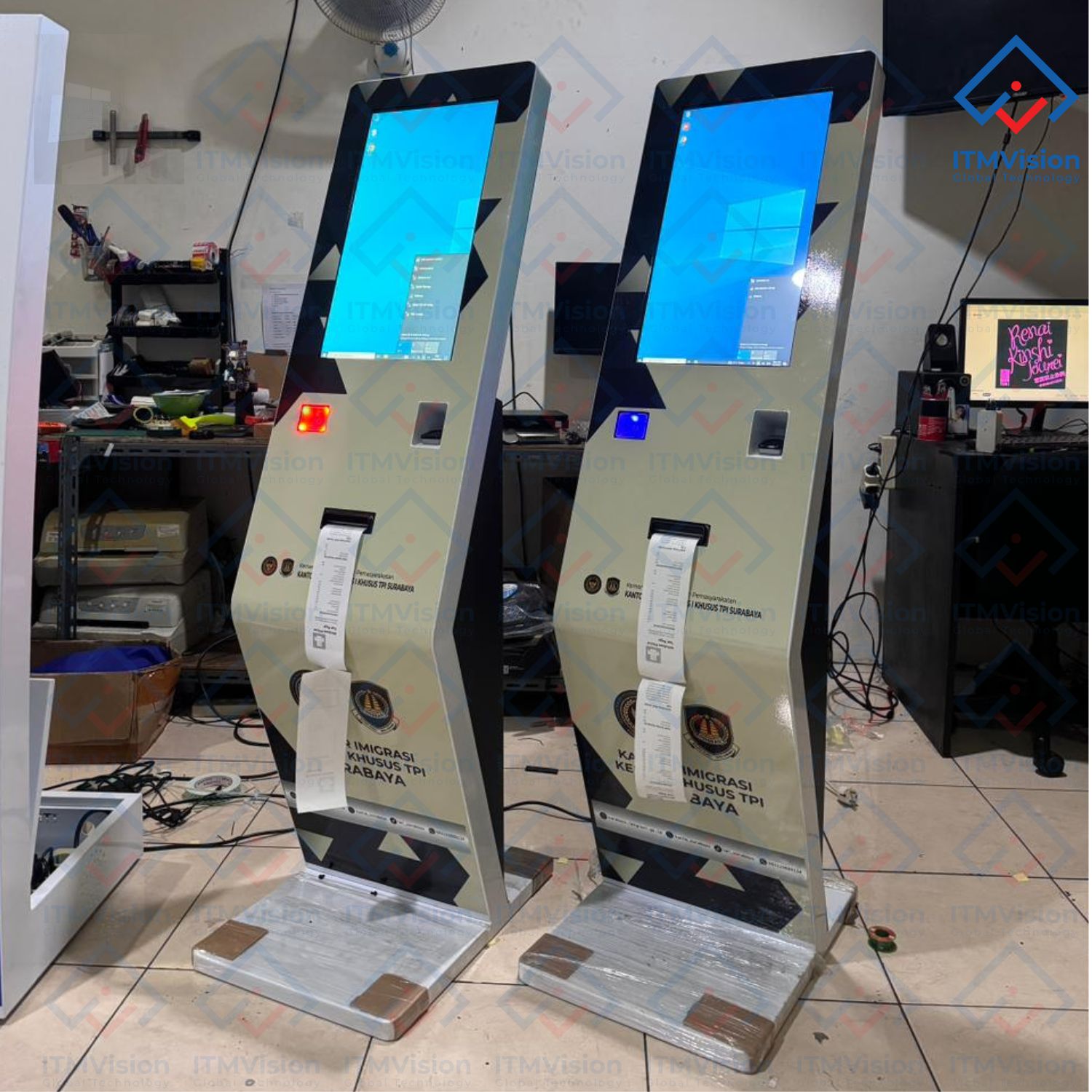 Pemesanan Antrian KiosK Type 9 untuk Kantor Imigrasi Surabaya